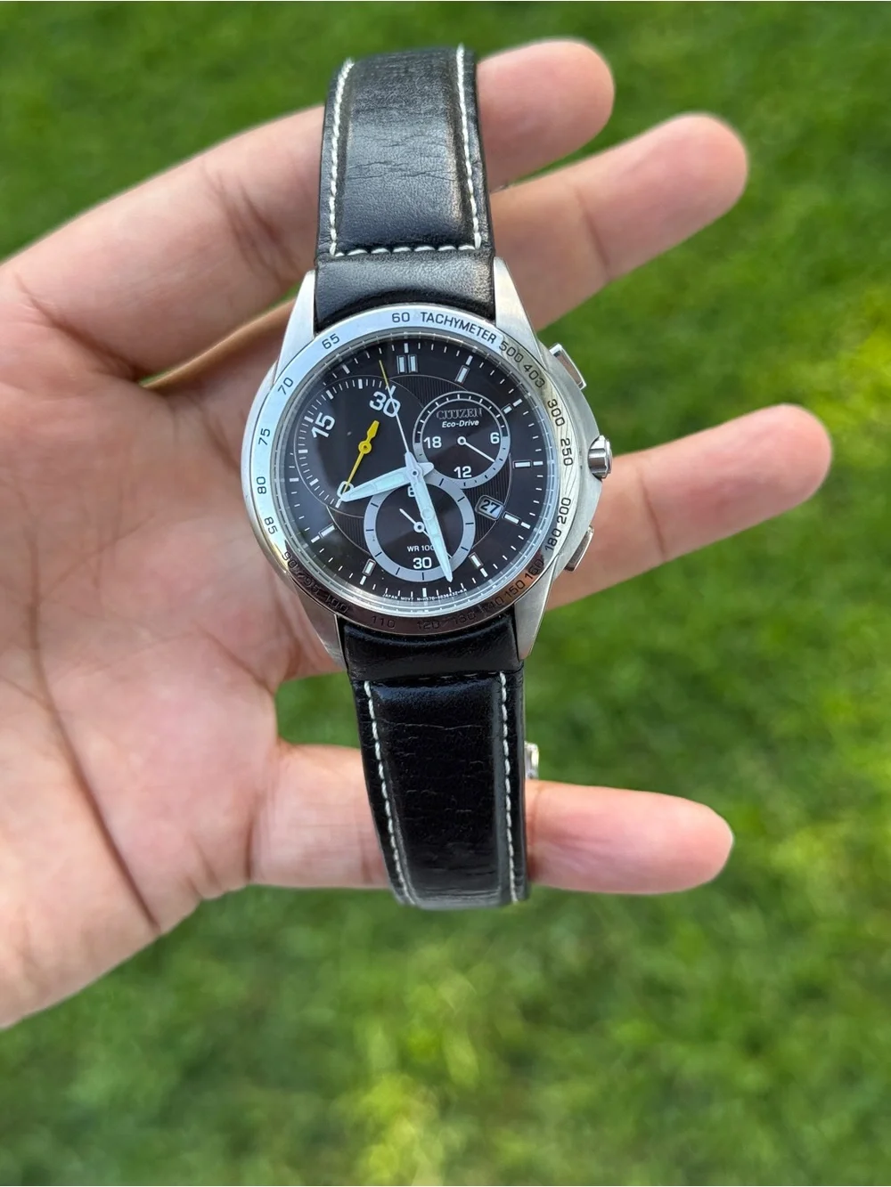CITIZEN Calibre 5700 Men's chronograph eco drive leather strap Watch